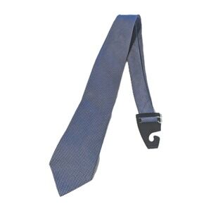 Lauren Ralph Lauren Men's Navy Blue‎ Patterned 100% Silk Tie Geometric Handmade